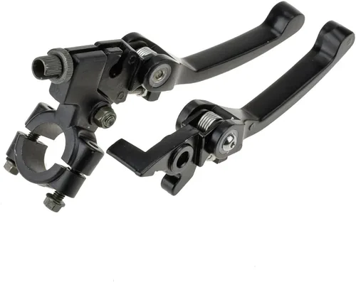 HIAORS Palanca de freno de embrague cromada negra para manillar de 22mm 7/8 pulgada 110cc 125cc 140cc TTR 125cc SSR Xmotos Apollo 125 Pit Dirt Bike
