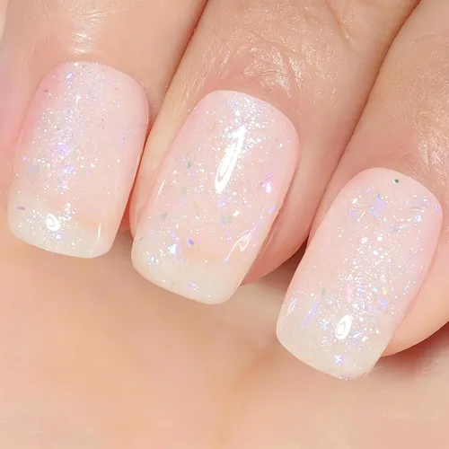 Miniatura 20 de YTD Likomey Esmalte de uñas de gel azul gelatina, 49.2 ft, translúcido transparente de pigmento fino, gel de uñas UV, manicura y pedicura