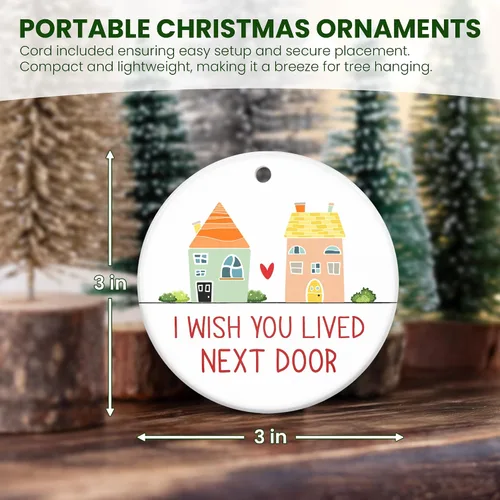 Miniatura 3 de TEEZWONDER Regalos de Navidad de Amistad para Mujeres y Hombres - Adornos de Sol de Navidad 2025 - Regalos de Vida Natural para Amigas, Adorno