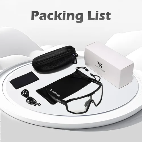 Miniatura 6 de Gafas de ciclismo fotocromáticas para hombres y mujeres, gafas de sol deportivas transparentes, para montar en bicicleta de montaña, MTB
