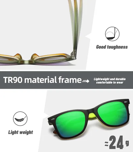 Miniatura 11 de MEETSUN Polarized Sunglasses for Women Men Classic Retro Square Frame Driving Sun Glasses UV Protection