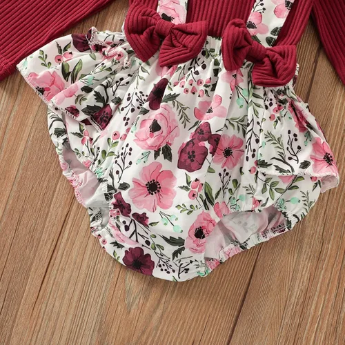 Miniatura 35 de Mameluco de encaje para bebé niña con volantes, manga larga, para recién nacido, otoño, invierno