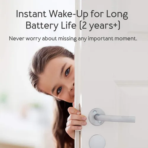 Miniatura 4 de Sensor de puerta Zwave Aeotec Sensor de puerta empotrable 7, sensor de puerta inteligente habilitado Z-Wave Plus alimentado por batería, SmartStart