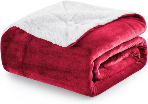 Miniatura 39 de MOONLIGHT20015 Mantas Sherpa de color rosa bebé tamaño King para cama – Paquete al por mayor de 9 mantas Sherpa – Manta suave y esponjosa