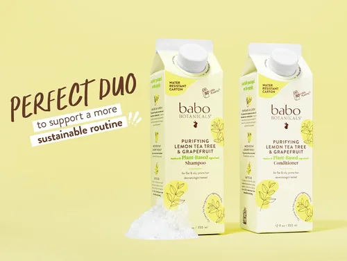 Miniatura 10 de Babo Botanicals Purifying Lemon Tea Tree & Grapefruit Shampoo + Bundle with Conditioner – For Flat, Oily Prone Hair – Add body & shine - Passion