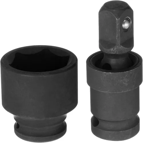 Miniatura 11 de HARFINGTON Zócalo poco profundo de impacto de 0.591 in de acero CR-MO con adaptador de enchufe giratorio universal de 360 grados