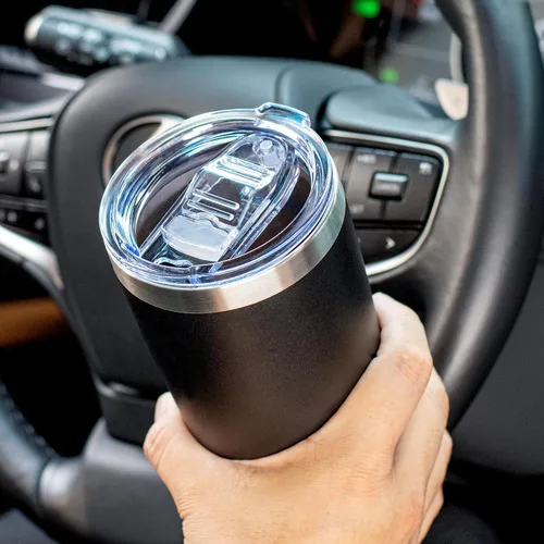 Miniatura 2 de Juego de 2 tapas de 591 ml para vaso de 20 onzas, tapas de repuesto a prueba de derrames y resistentes a salpicaduras con deslizador para tazas