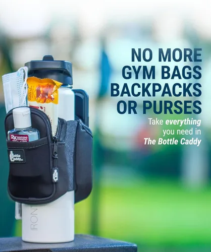 Miniatura 6 de Bottle Caddy™ - La bolsa original para botellas de agua con una cartera y soporte para teléfono, ideal para amantes del gimnasio, entusiastas