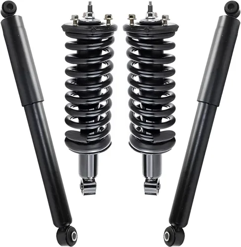 Miniatura 27 de Detroit Axle - Amortiguadores de puntales RWD para Infiniti G35 03-06, 2 amortiguadores traseros, 2 puntales delanteros y muelles helicoidales 2003
