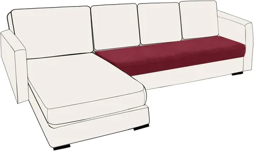 Miniatura 44 de UNBBRRL Fundas de cojín de asiento para sofá, elásticas, funda de cojín individual para sofá, fundas de cojín para sofá, fundas de héroe protegen