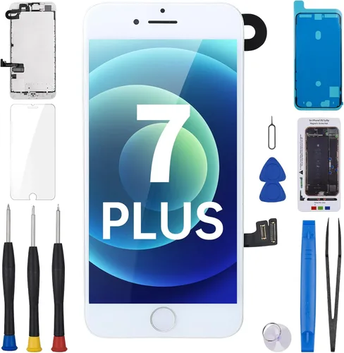 Miniatura 7 de Pantalla de repuesto para iPhone 7 Plus con botón de inicio de 5,5 pulgadas, color negro LCD Display Digitizer 3D Touch Full Assembly with Front
