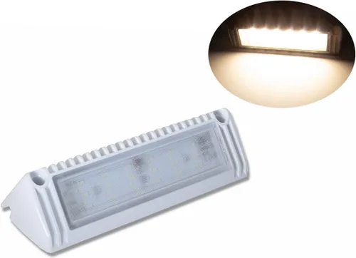 Miniatura 13 de Raycharm Luminaria de inundación LED exterior de 13 pulgadas, haz de ángulo descendente de 40°, blanco frío de 6000 K, 12 V/24 V CC, salida de alto