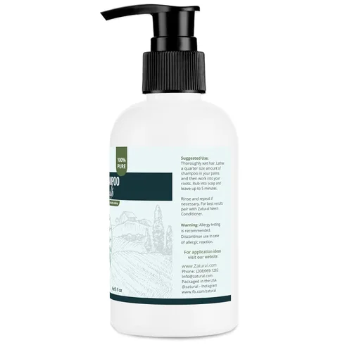 Miniatura 8 de Zatural Neem Shampoo Limpiador suave para cuero cabelludo y cabello con extractos botánicos Lavado hidratante para suavidad, volumen y brillo
