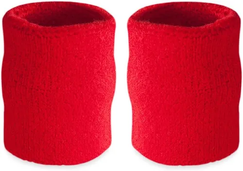 Miniatura 9 de Suddora Muñequeras de Brazo, Bandas Gruesas de Algodón Absorbentes y Transpirables para Entrenamiento, Gimnasia, Baloncesto, Tenis y Fútbol