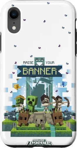 Miniatura 25 de Minecraft Legends Raise Your Banner Mobs Group Shot - Carcasa para iPhone 17