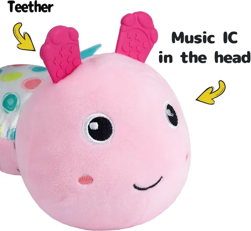Miniatura 2 de Sumobaby - Juguetes de peluche musicales para bebés, con múltiples texturas sensoriales, sonajero y crujidos, para tiempo boca abajo, recién nacidos