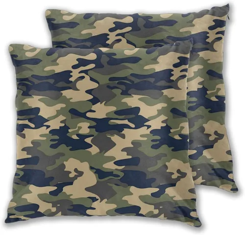 Miniatura 14 de Juego de 2 fundas de almohada para sofá, oficina, dormitorio, decoración del hogar, 18 x 18 pulgadas
