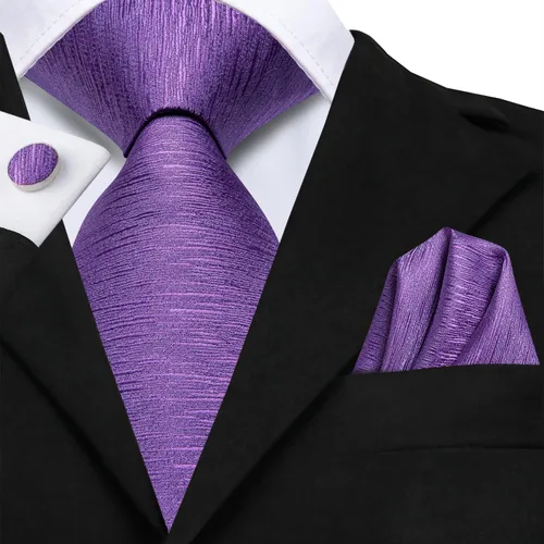 Miniatura 199 de Dubulle Corbata tejida de cachemira para hombre y gemelos de pañuelo para hombre, conjunto de gemelos para boda formal y negocios
