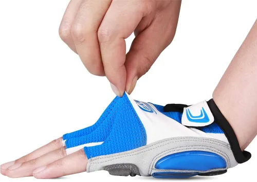 Miniatura 14 de CXWXC Guantes de ciclismo para hombres y mujeres – Guantes de ciclismo transpirables de gel para bicicleta de montaña – Guantes antideslizantes