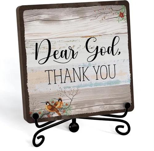 Miniatura 23 de Decoración Inspiradora Cristiana para Escritorio, Letrero "Dios Todavía Está Escribiendo Tu Historia", Decoración de Escritorio para Oficina, Hogar