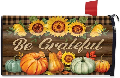 Miniatura 12 de Briarwood Lane Funda para buzón de otoño Be Grateful