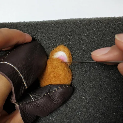 Miniatura 7 de Feltsky Kits de fieltro de aguja de 4 animales para principiantes, fáciles de hacer con todo, manualidades para mamá, abuela