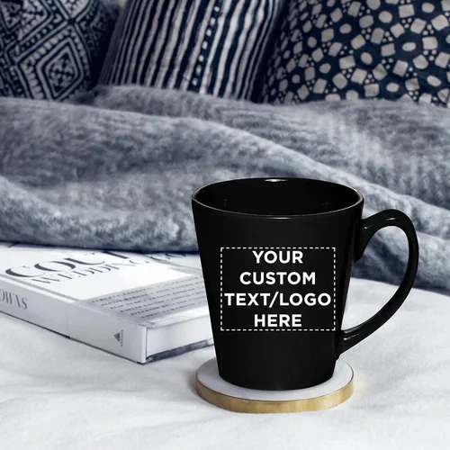 Miniatura 7 de DISCOUNT PROMOS Taza de café con leche de cerámica brillante personalizada de 12 onzas, juego de 10/50/100 unidades personalizadas, paquete a