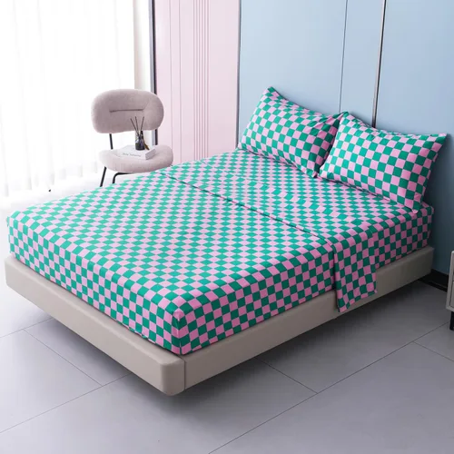 Miniatura 15 de Juego de sábanas de cama de 4 piezas - Tamaño completo - Juego de sábanas de cama de microfibra suave y duradera, bolsillo profundo, resistente a