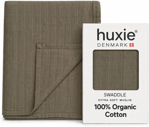 Miniatura 16 de Swaddle - 100% algodón orgánico - Mantas de muselina para recién nacido, 47 x 47 pulgadas (corazones verdes)