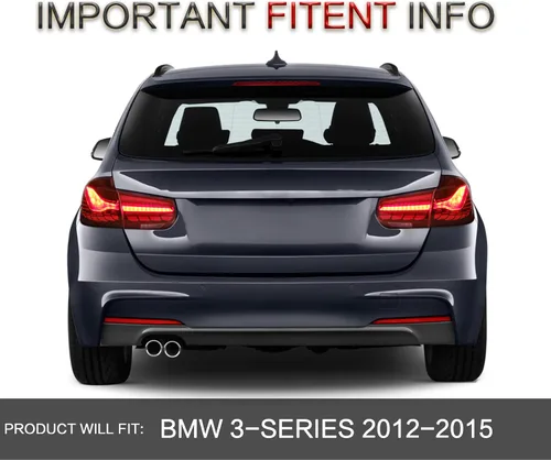 Miniatura 8 de VLAND OLED - Conjunto de luces traseras para BMW M3 / Serie 3 F30 F35 F80 Sedan 6ª generación 2012-2018, lámpara trasera mejorada con Dragon Scales