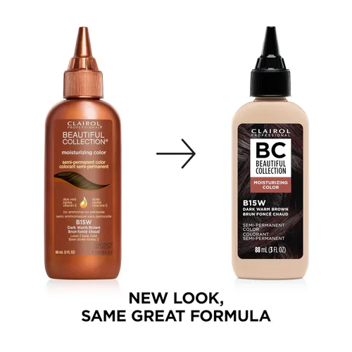 Miniatura 2 de Clairol Professional Beautiful Collection Semi-Permanent Hair Color with Zero Damage for All Hair Textures Packaging May Vary 15W marrón oscuro