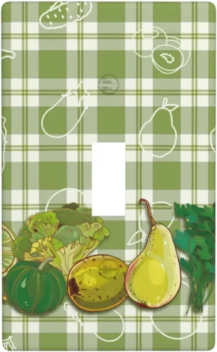 Miniatura 26 de Cubierta decorativa para interruptor de luz de eucalipto tostado, placa de pared de doble palanca, acuarela, hojas marrones, planta con cubierta