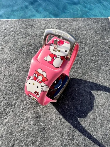 Miniatura 4 de Correa de silicona para Apple Watch de Hello Kitty para 38/40/1.614 in para Series 7/6/5/4/3/2/1/SE