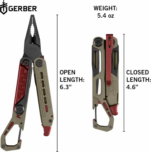 Miniatura 3 de Gerber Gear Stakeout Spark - Cuchillo plegable multiherramienta para mochileros, supervivencia, campamento, al aire libre, herramienta de bolsillo