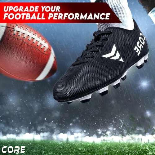 Miniatura 3 de Core Tacos de fútbol americano, zapatos de fútbol largos para deportes y entrenamiento, zapatos de fútbol ligeros, suaves, transpirables