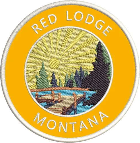 Miniatura 9 de Lake Dock - Red Lodge - Montana - Parche decorativo bordado de 3.5 pulgadas, para planchar o coser, para vacaciones, aventura, tema novedoso