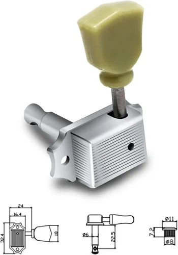 Miniatura 3 de Clavijas de afinación de cuerdas de guitarra vintage, máquinas de afinación, máquinas de afinación, cabezales afinadores compatibles con Les Paul LP