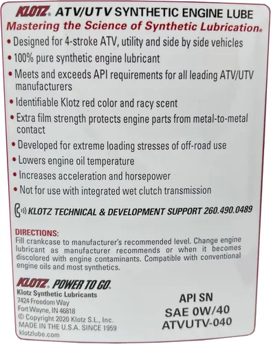 Miniatura 4 de Klotz Aceites de motor ATVUTV-040