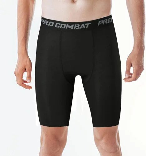 Miniatura 2 de HYCOPRTO - Pantalones cortos de compresión para hombre, ropa interior deportiva de elastano, rendimiento atlético, capa base, entrenamiento, correr