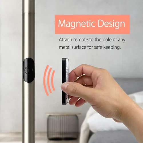 Miniatura 6 de O'Bright Lámpara de pie cilíndrica LED con control remoto, atenuación de rango completo, temperatura de color ajustable 3000K-6000K, lámparas de pie