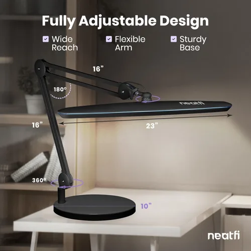 Miniatura 6 de Neatfi Lámpara de Trabajo LED XL de 2,200 Lúmenes, 24W, 117 Piezas LED SMD, Lámpara Ultra Ancha de 23 Pulgadas, Regulable de 4 Niveles de Brillo