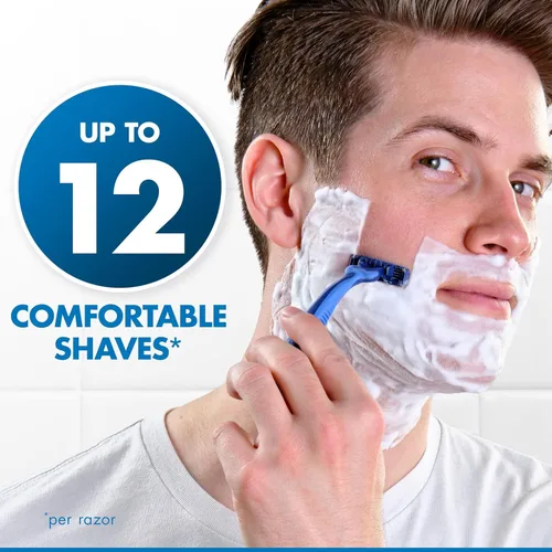 Miniatura 3 de Maquinillas de afeitar desechables Gillette Sensor3 Comfort para hombres, 8 unidades, Lubrastrip se desliza fácilmente sobre tu piel