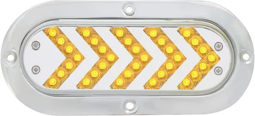 Miniatura 10 de Grand General 77126 - Luz LED (secuencial rojo ovalado de 5 flechas Spyder 35, lente roja), 1 paquete Rojo/Rojo