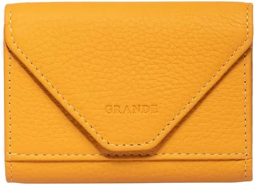 Miniatura 64 de grande Estuches para tarjetas 3639, Naranja, Tarjetero de cuero con cierre magnético, cartera pequeña de acordeón para mujer