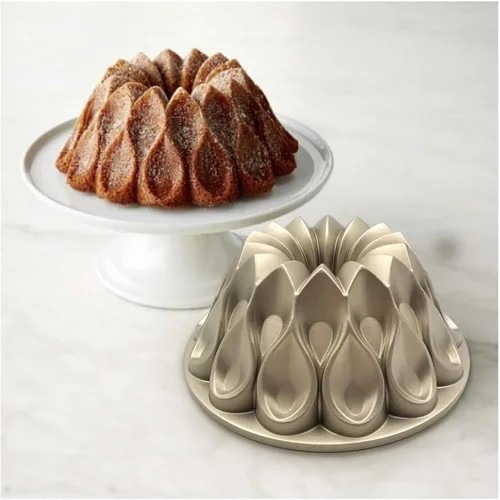 Miniatura 5 de Molde para Tartas Charlotte de Aluminio Accesorios de Cocina Decoración Redonda Navidad Boda Familiar 3D Molde para Tartas Charlotte