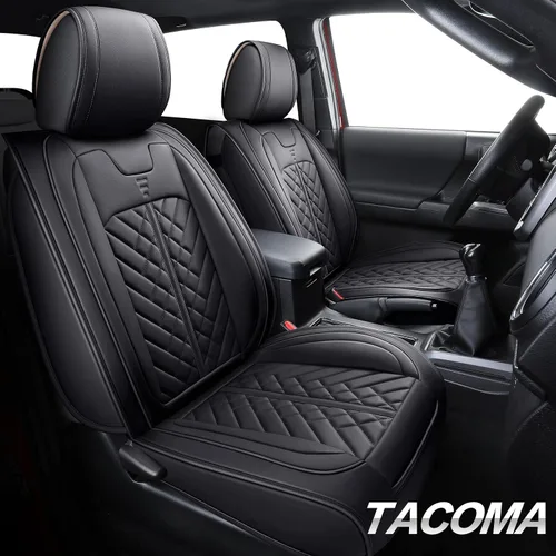 Miniatura 2 de Tomatoman Tacoma - Fundas de asiento delantero compatibles con Toyota Tacoma 2005-2022 2023 2024 2025 2026 Camiones Access Crew Extended Double Cab
