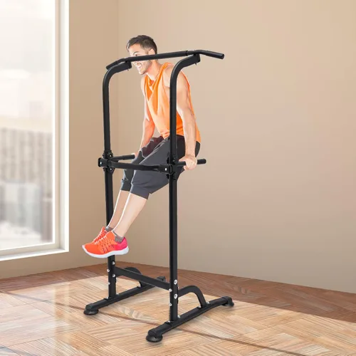 Miniatura 7 de Torre eléctrica, torre de inmersión de 330 libras, barra de dominadas, torre de potencia, barra de entrenamiento para gimnasio en casa