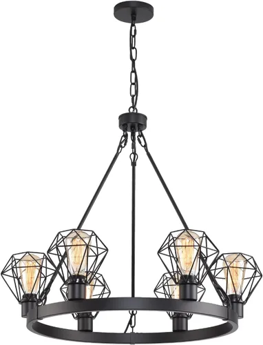 Miniatura 10 de Lámpara Colgante Tejida Candelabro Bohemio, Luces Colgantes de Ratán Isla de Cocina, Iluminación Colgante de Granja con Pantalla de Mimbre Tejida a