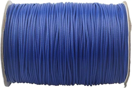 Miniatura 17 de Cordón de poliéster encerado para hacer joyas, cuerda encerada con carrete para hilo de bricolaje (rojo, 0.020 in (150 yardas))