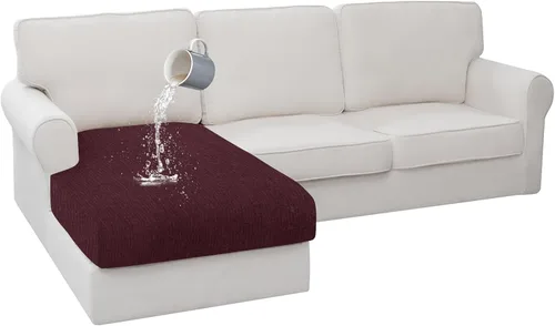 Miniatura 23 de Fundas de cojín impermeables para sofá, funda elástica lavable con diseño elástico antideslizante, protector de muebles para mascotas y niños